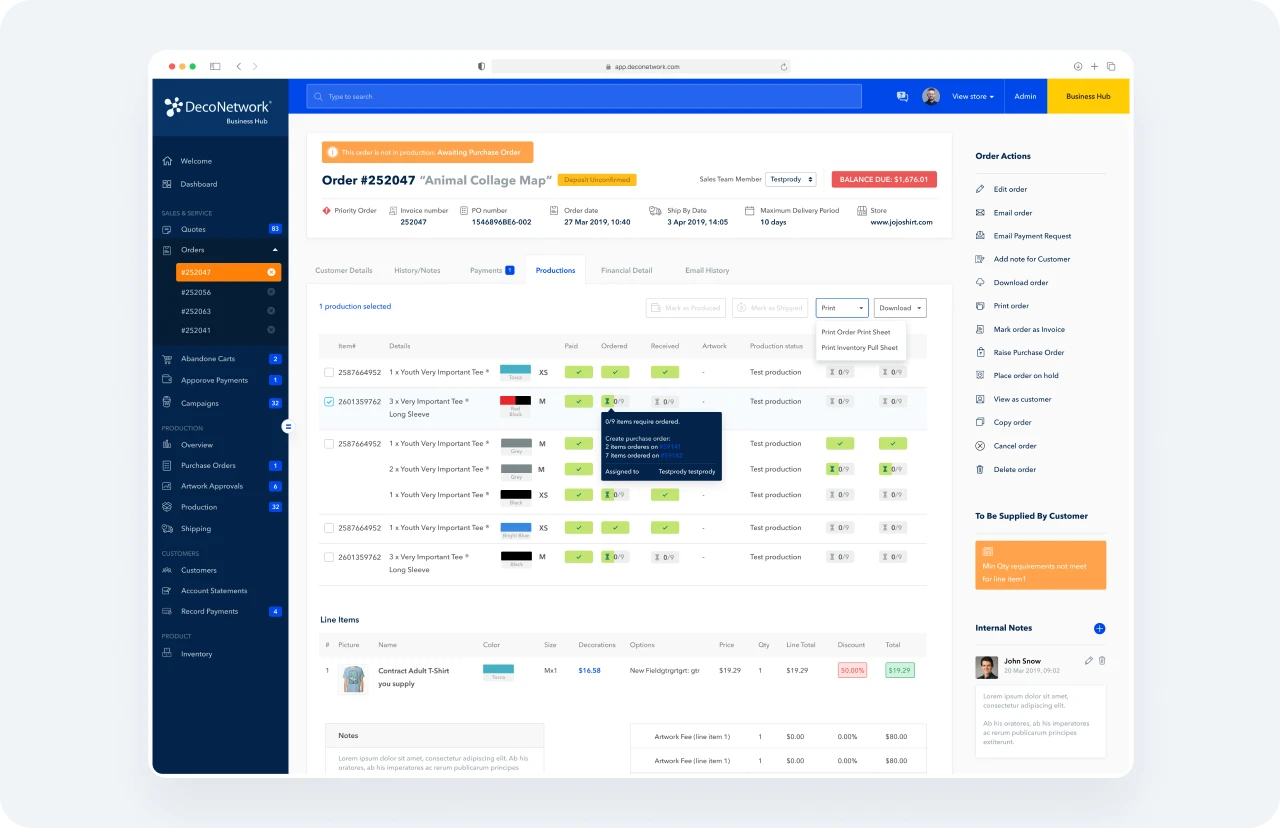 Desain baru dashboard DecoNetwork